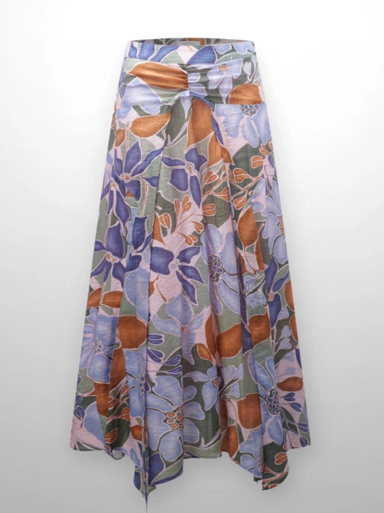 Nwt Asymmetrical Hem Ruffle Skirt